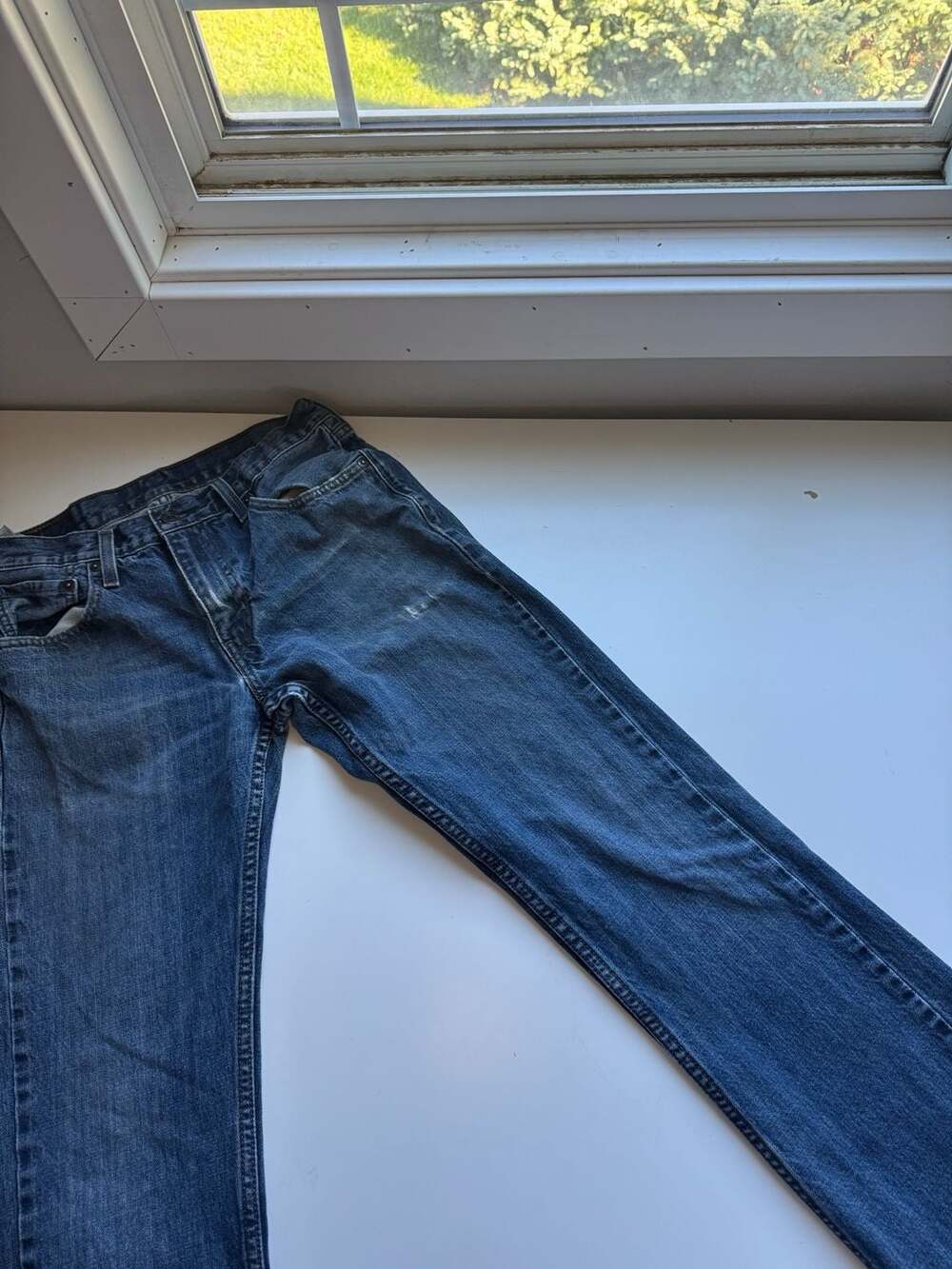 Levi's 527 Slim Bootcut Jeans W31 L34 Blue Denim